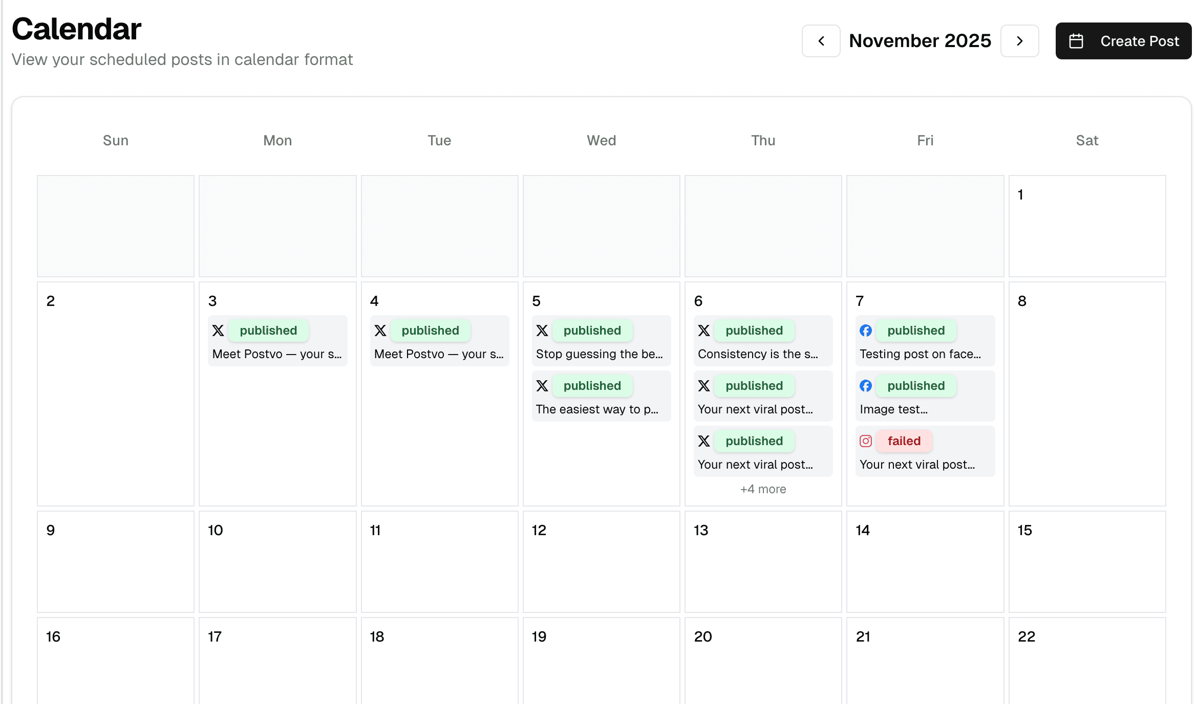 Schedule posts effortlessly
